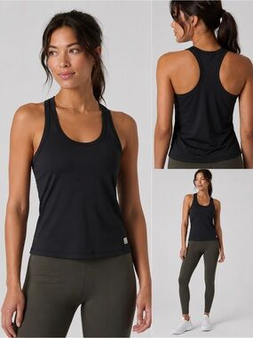 Vuori Lux Racerback Tank Black Large NWT Athleisure Clean Girl Pilates Princess